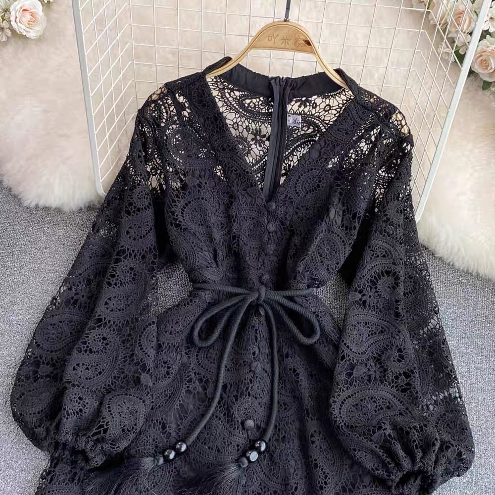 Top princess lace dress and camisole FD279 image