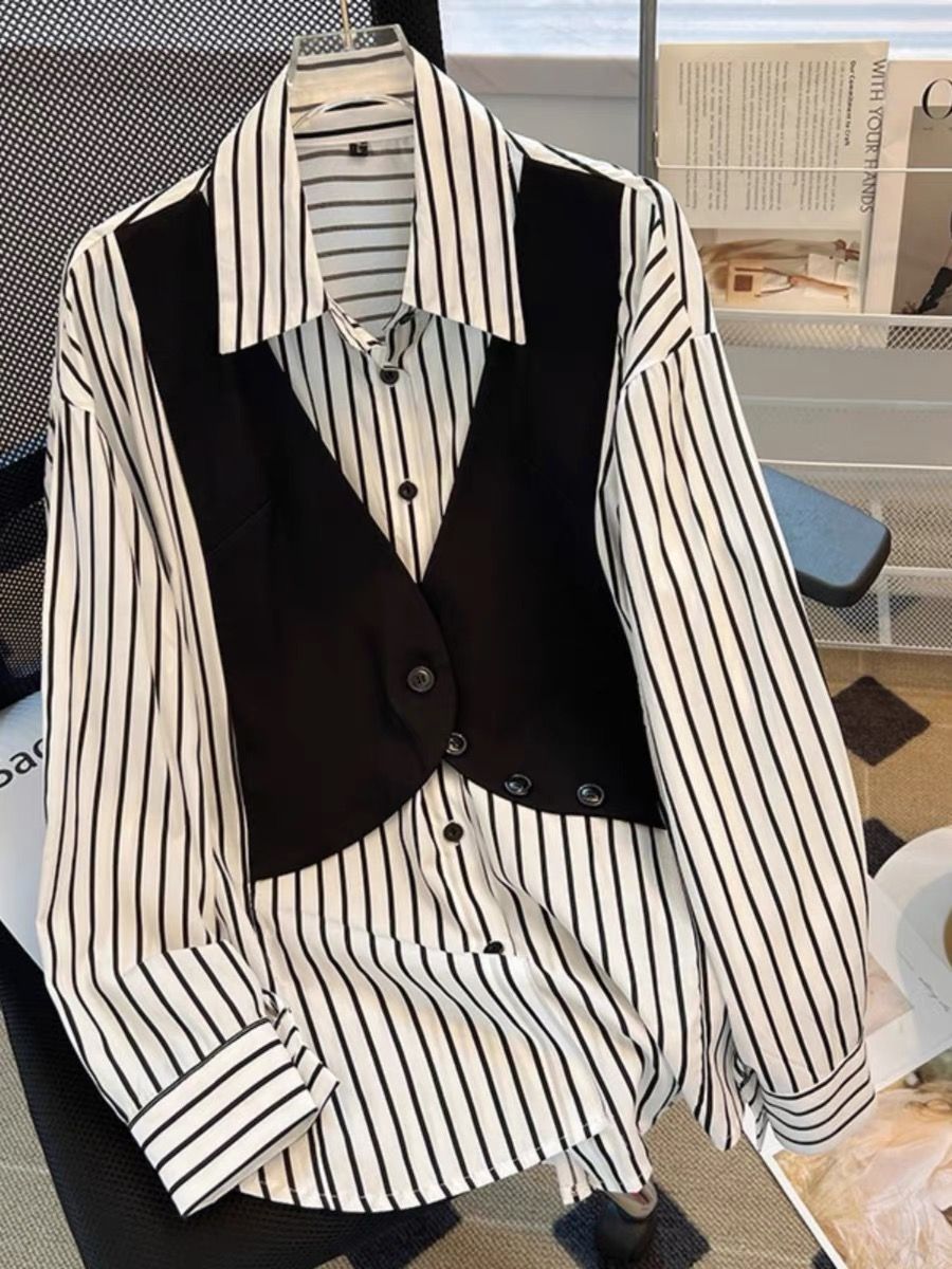 Full babe vip stripes shirt SDZZ910 image
