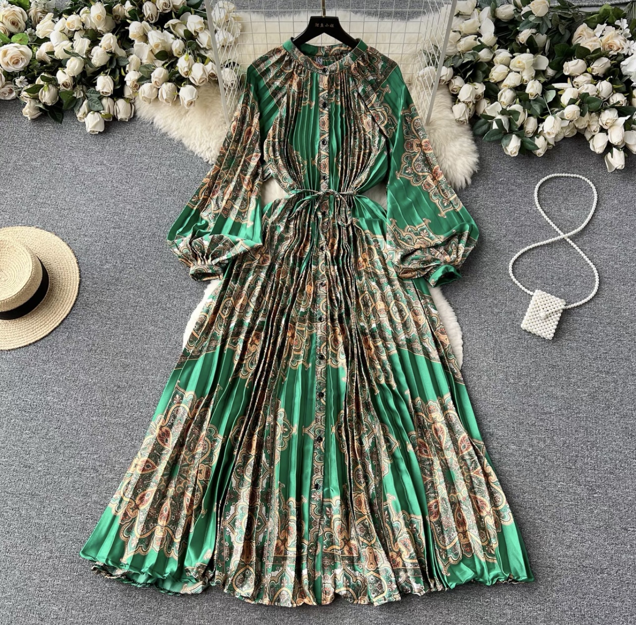 Cute but spoiled print dress FD215 image