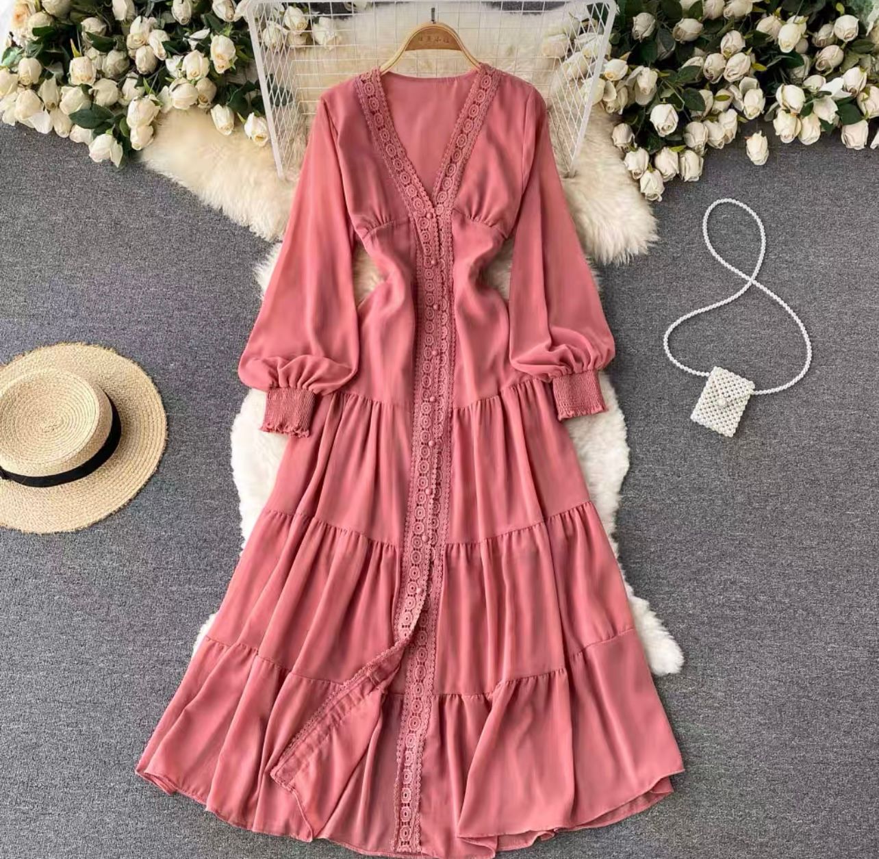 Wavy beach summer dress CD113 image