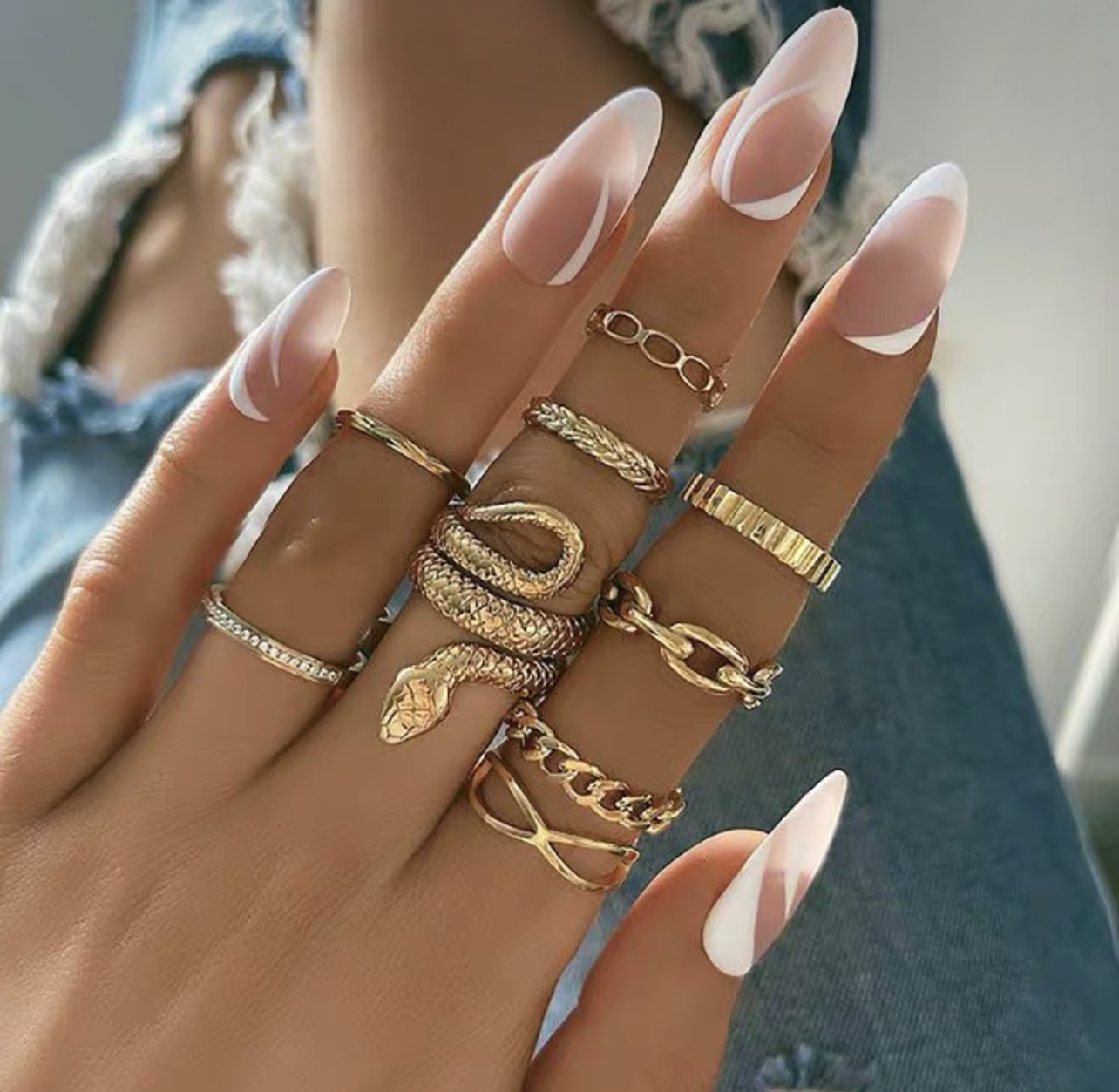 Luxury babe knuckle rings JW168 image