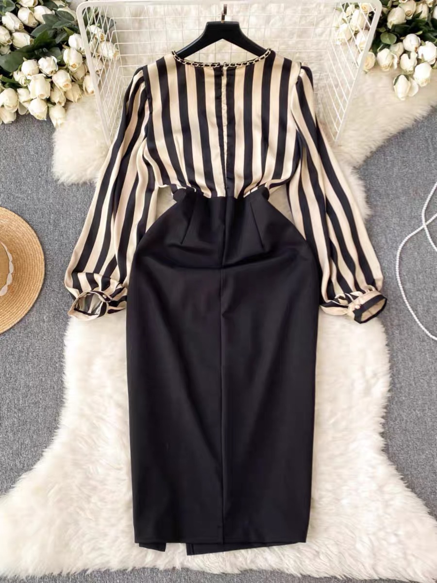 Holy stripes dress FBC110 image