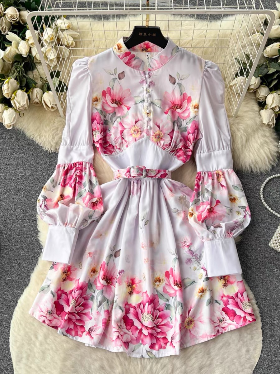 Never settle for less floral dress ED87 image