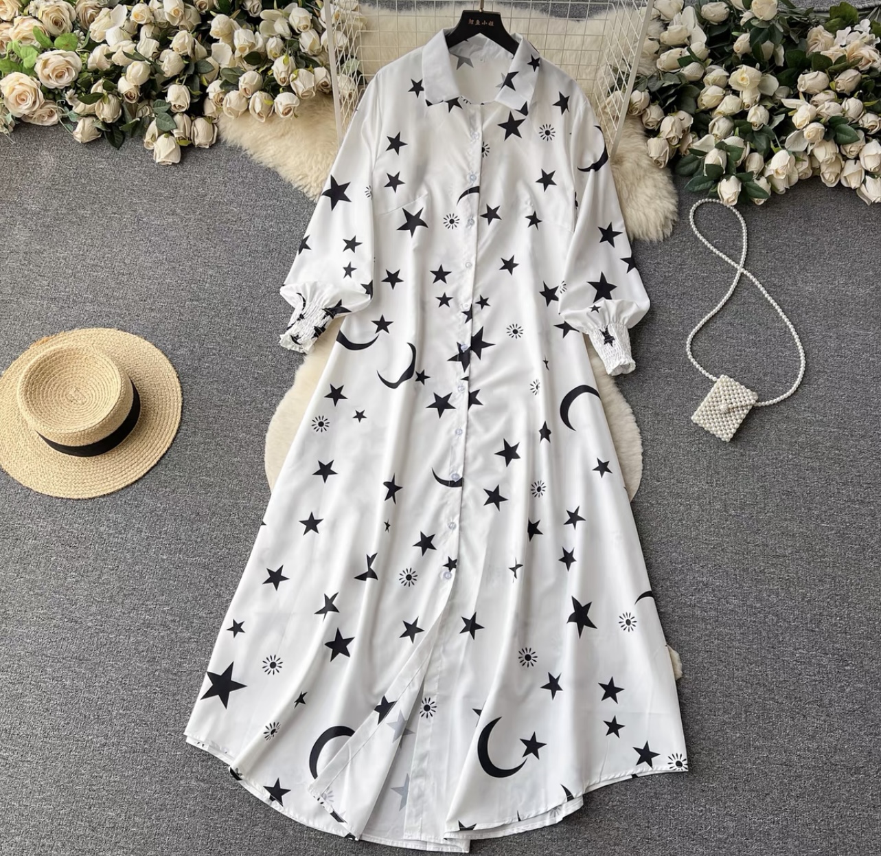 Exclusive invite shirt dress DZZ3398 image