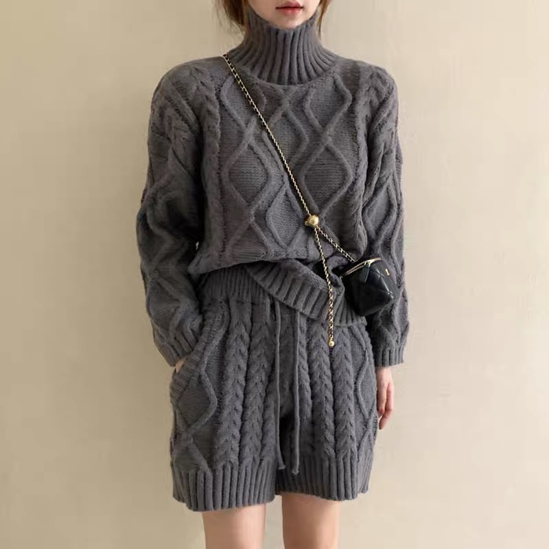 Heat wave cut off knitted set TPZZ3443 image