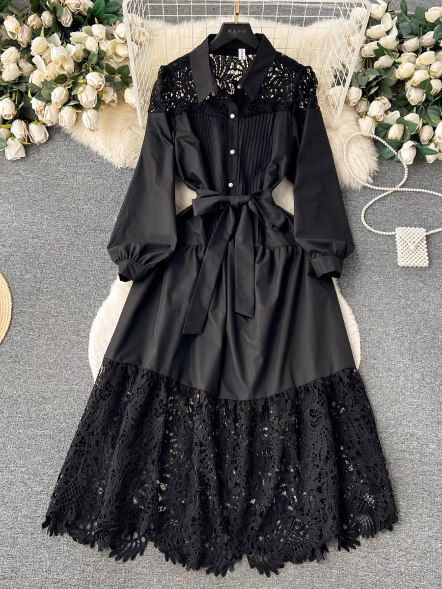 Shinning star lace dress FD257 image