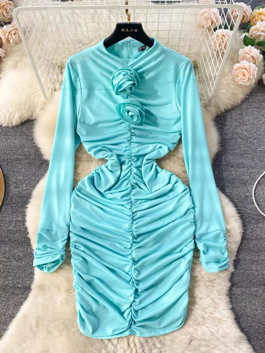 Certified baddie ribbed dress CBC288 image