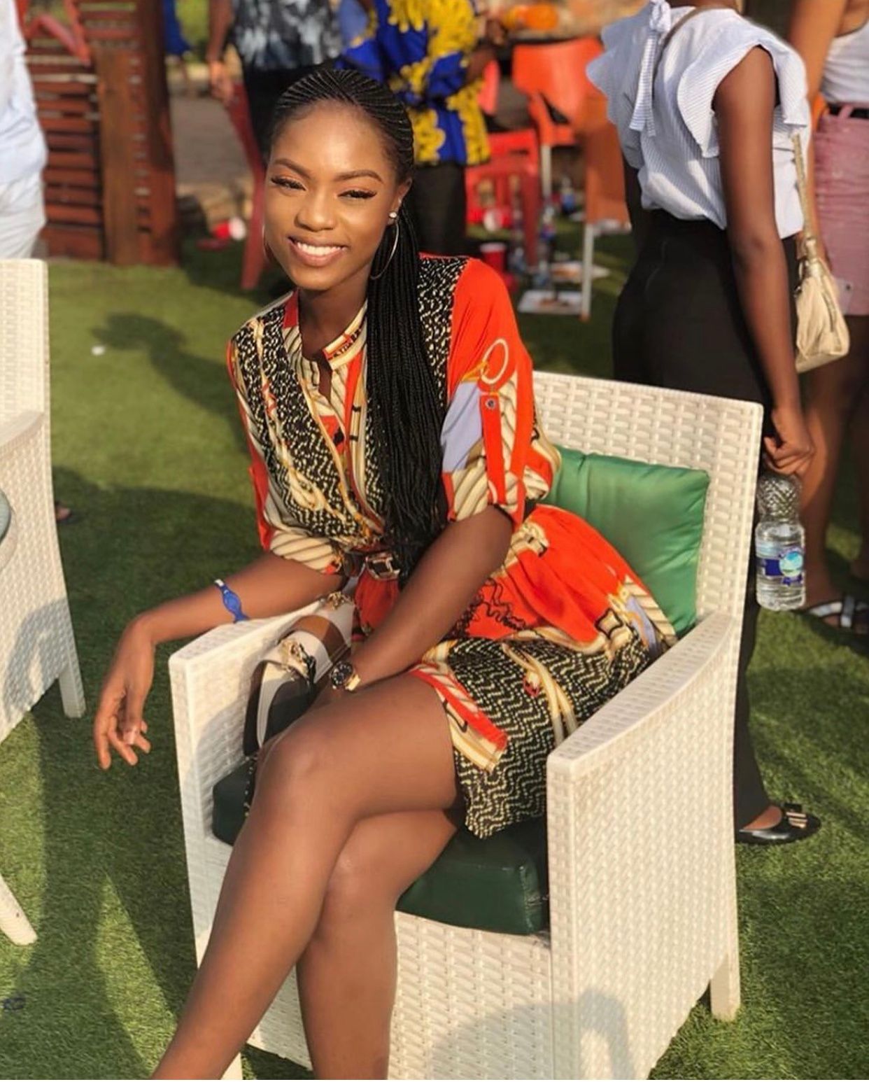 Summer days print style dress image