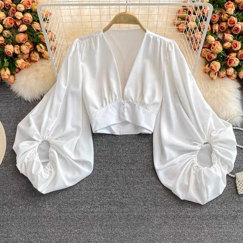 Forever a baby girl ruffle sleeves blouse BE114 image