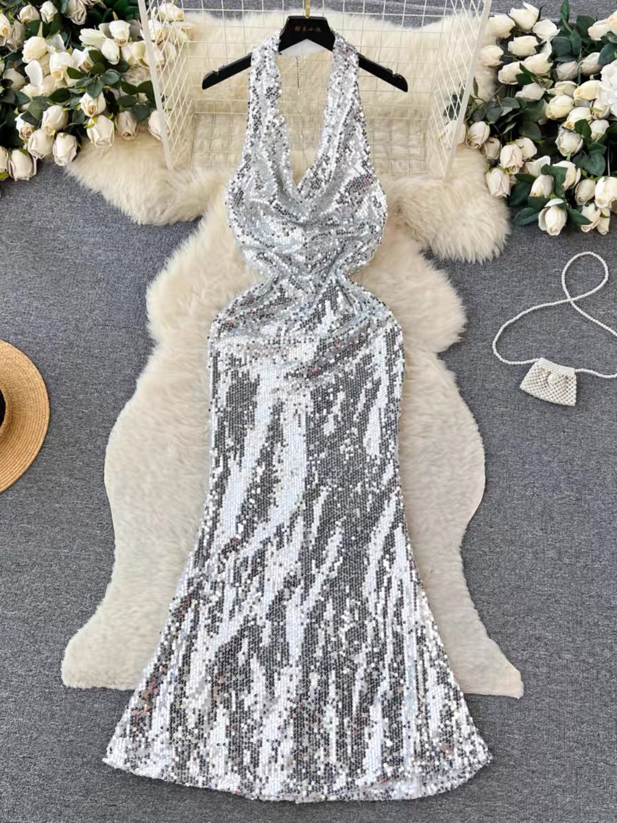 Shinning star sequin dress EVD91 image