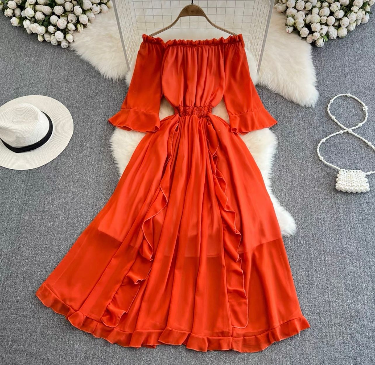 Special moments ruffle dress CD109 image