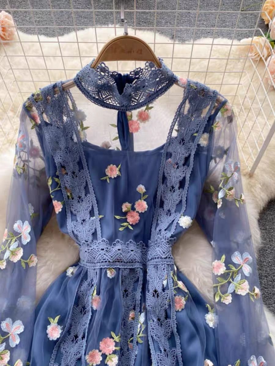 Aunty ada floral dress EVD71 image