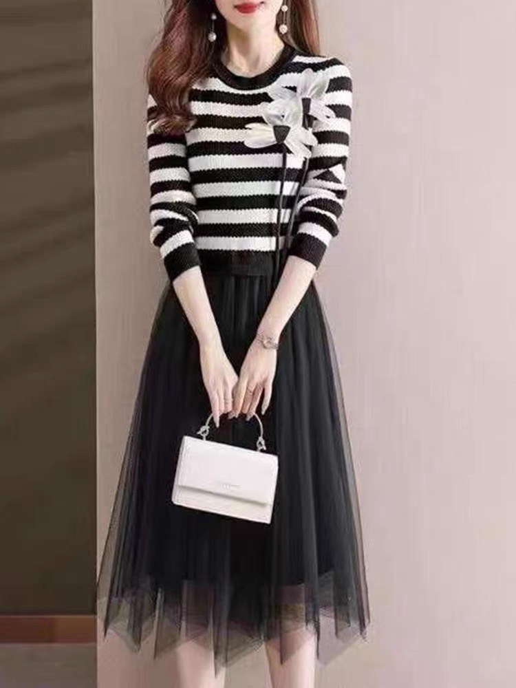 Pretty & provocative sweater dress KD136 image