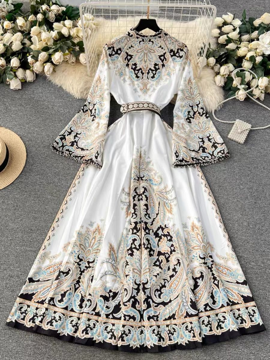 In my fun era print dress ED112 image