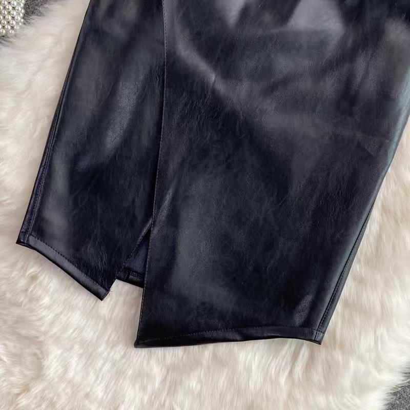 Evening babe leather skirt SZZ180 image