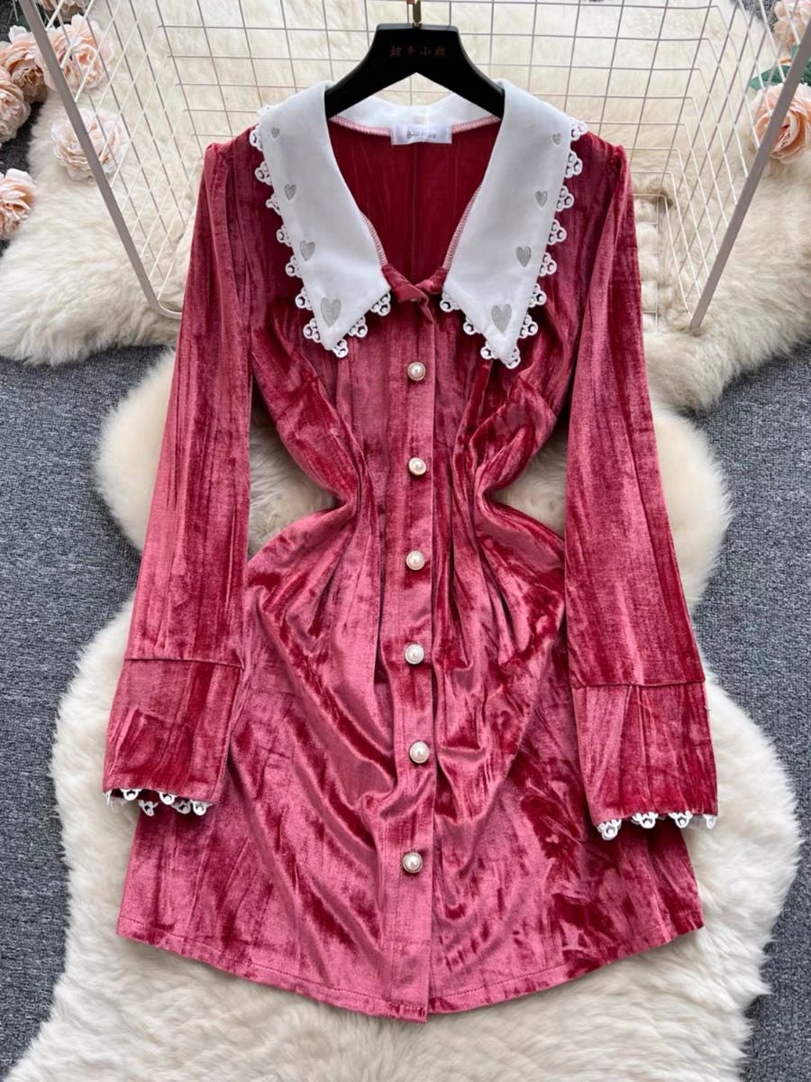 True love statement cashmere dress FD262 image