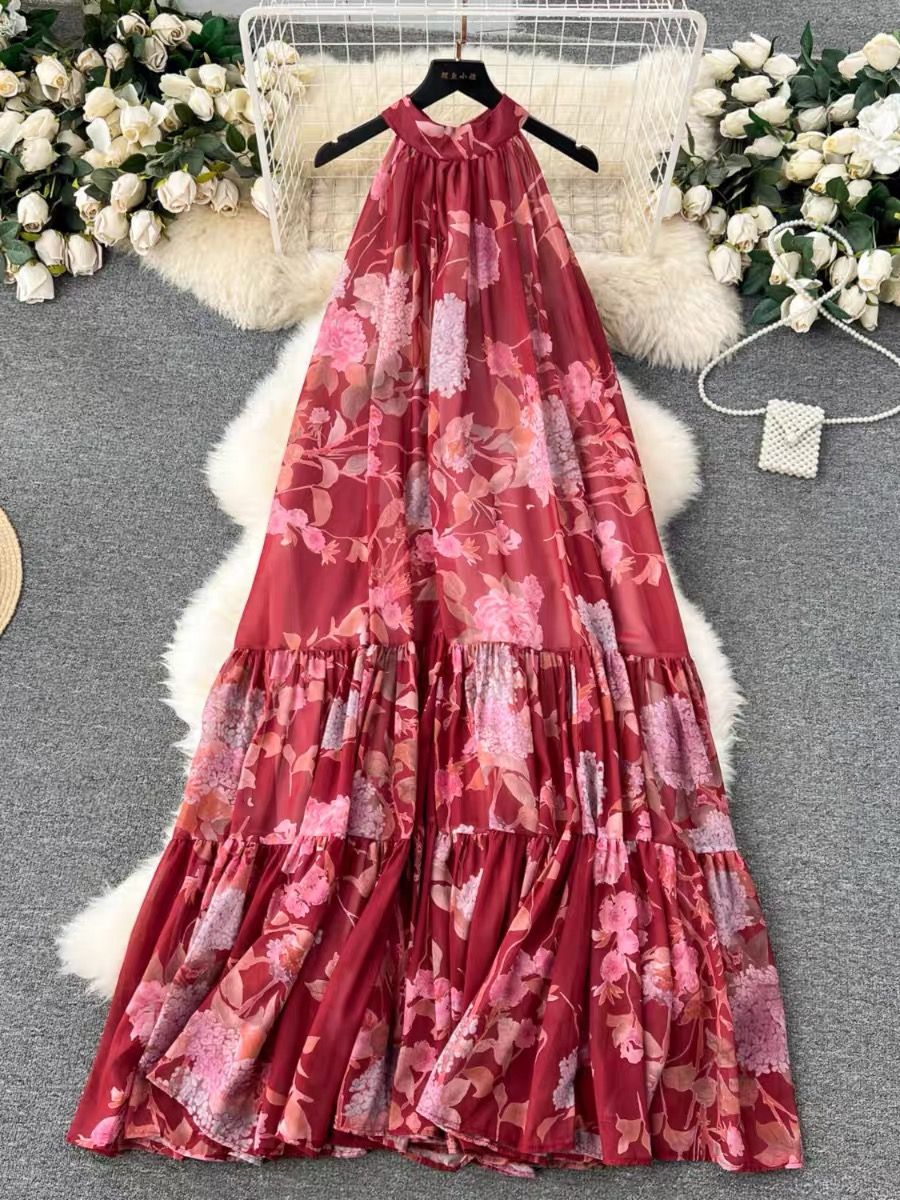 Only good energy chiffon dress CD631 image