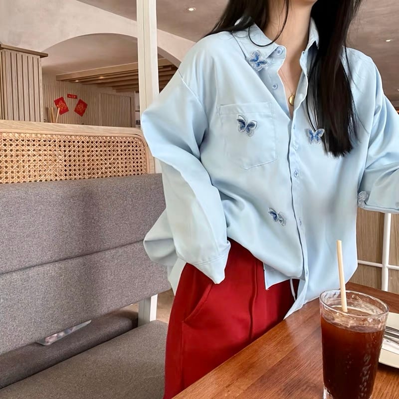 Flights and wings butterfly shirt image