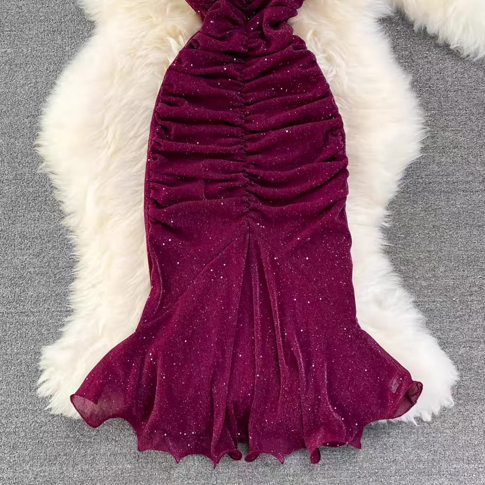 All your attention ruched gown CBC41 image