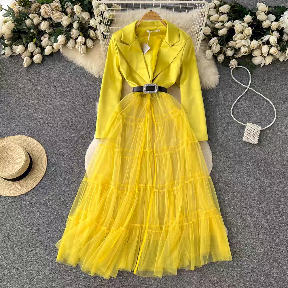 Girl boss frill dress & belt FD156 image