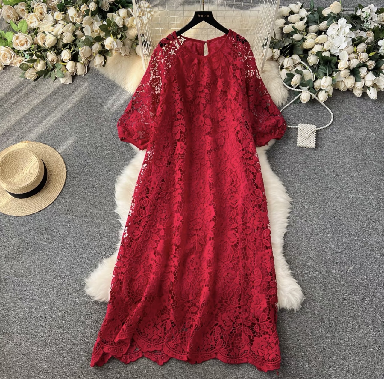 Find me by the beach lace dress FD538 image