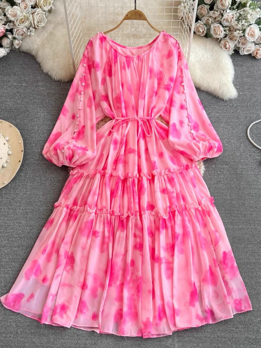 With desire floral print dress CD719 image