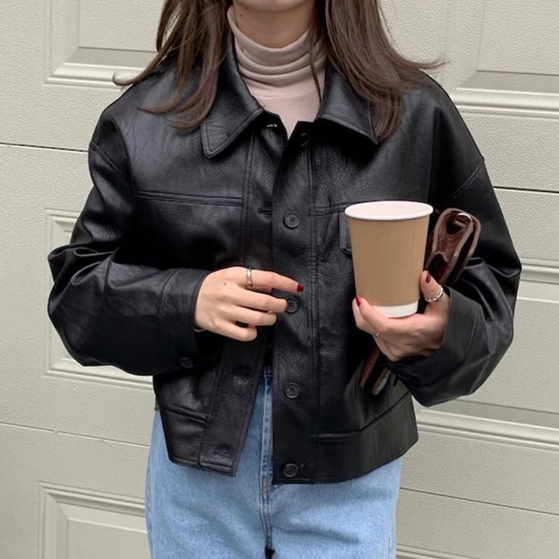 Smell the roses leather jacket LJ117 image