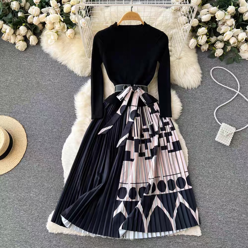 The main event print dress FD99 image