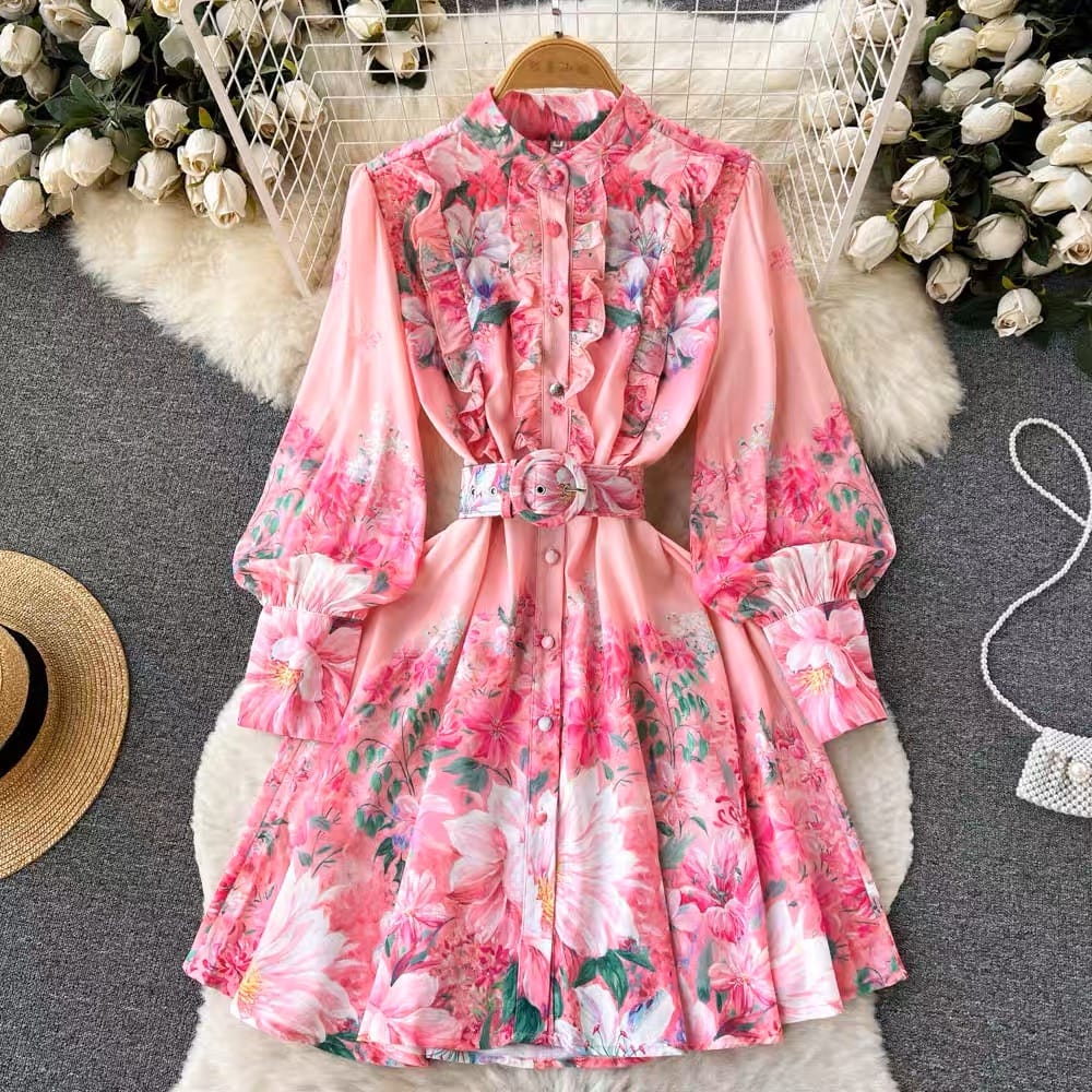 Living fantasy floral midi dress ED54 image