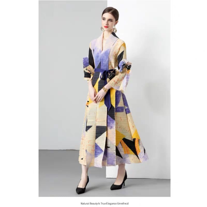 The best art collector ruffle dress EVD46 image