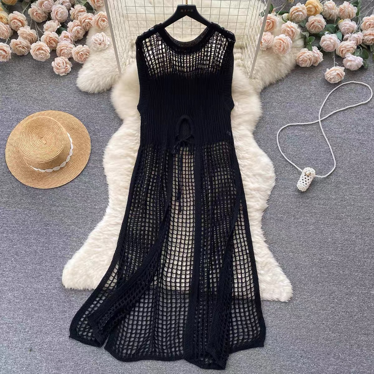 Only fun & games beach crotchet dress KD132 image
