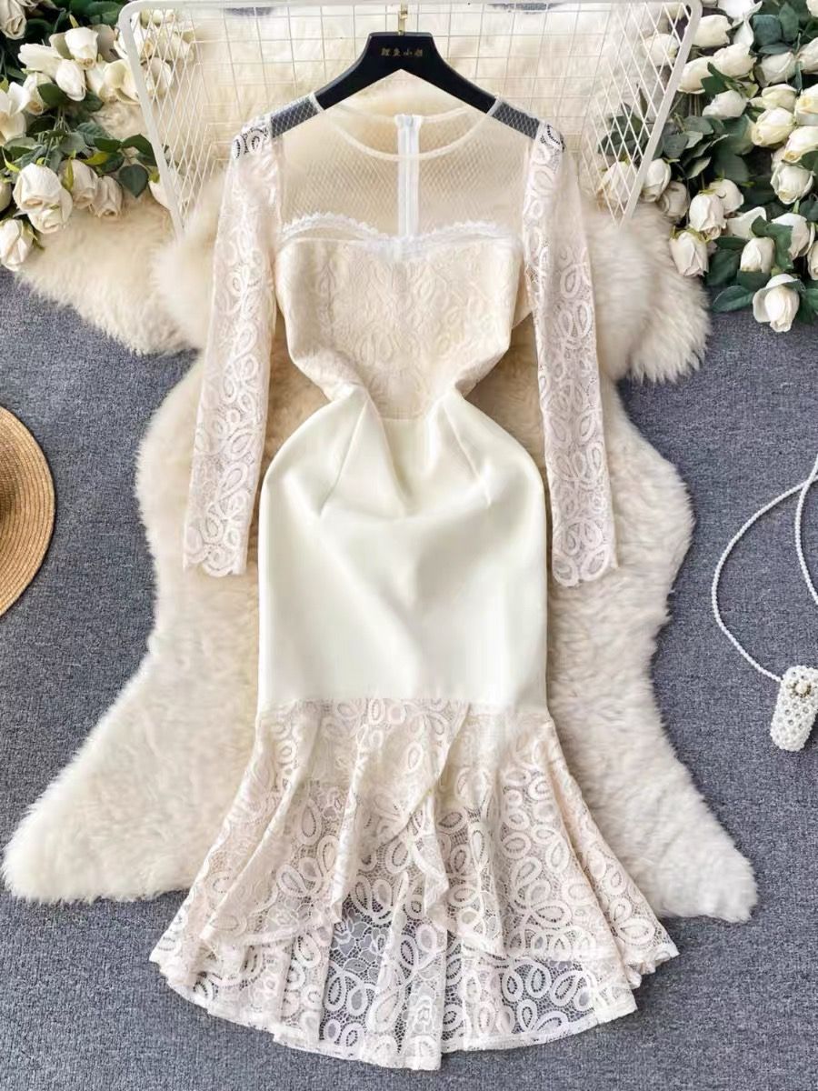 Valeria Greek beauty lace dress FD383 image