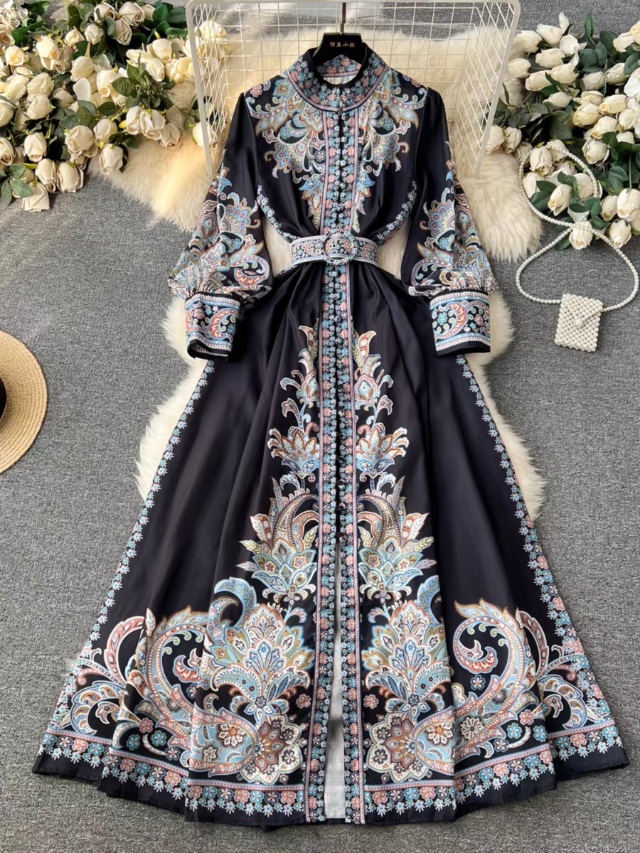 Closer to you print dress ED174 image