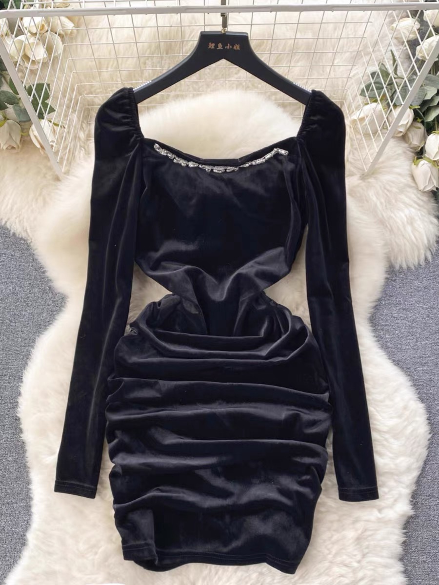 Majestic beauty velvet dress CBC477 image