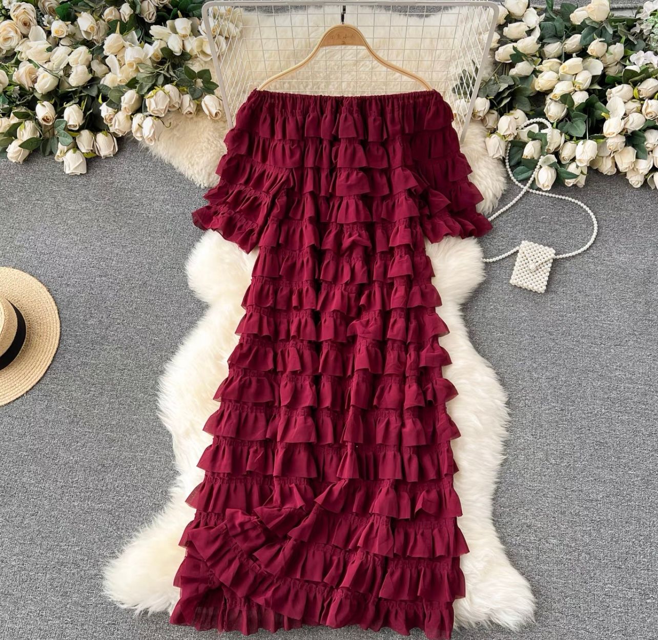 Carnival nights ruffle dress CD567 image