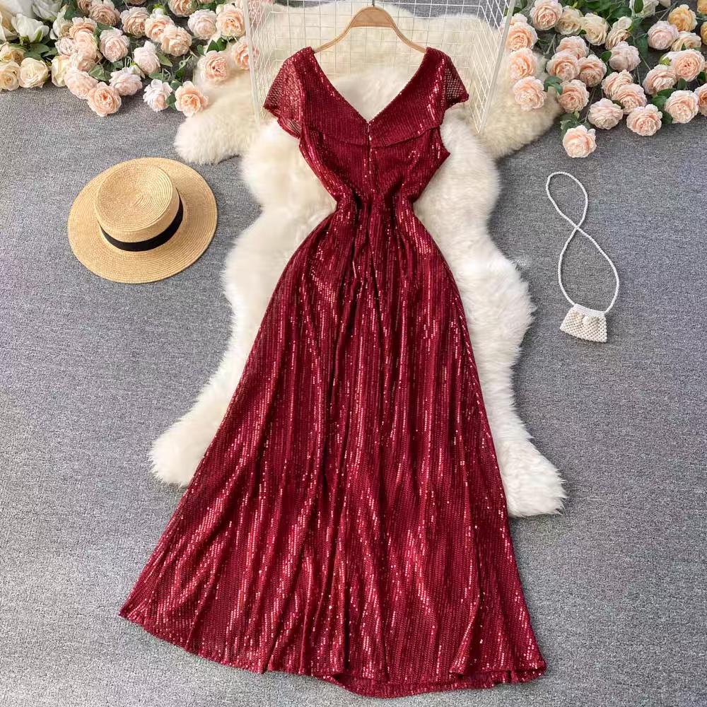 Beauty & the glitter evening gown EVD7 image