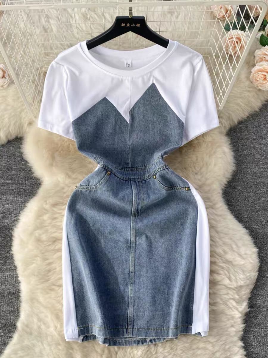 Merry everything denim dress DBC15 image