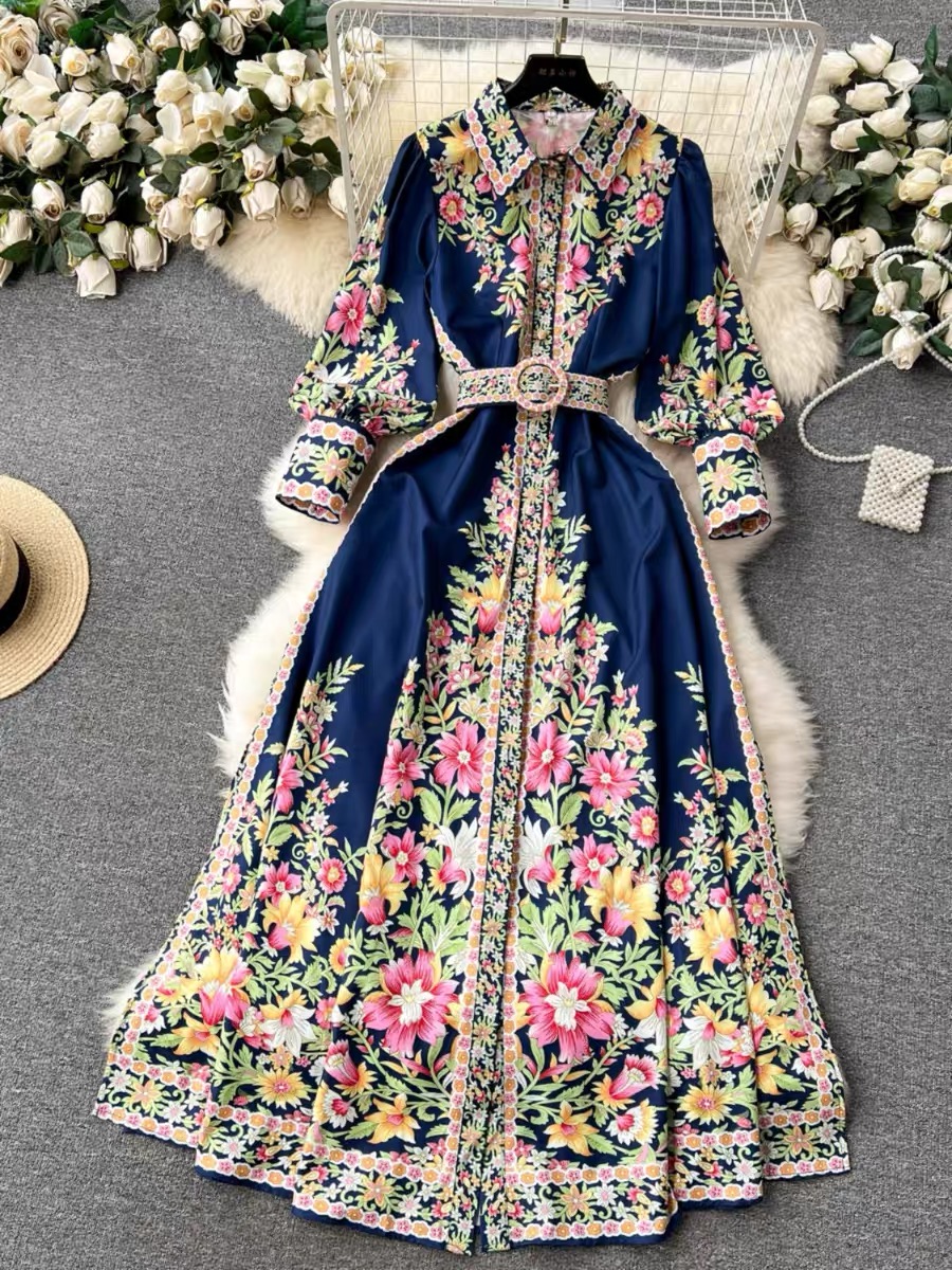 Nemara print dress ED107 image