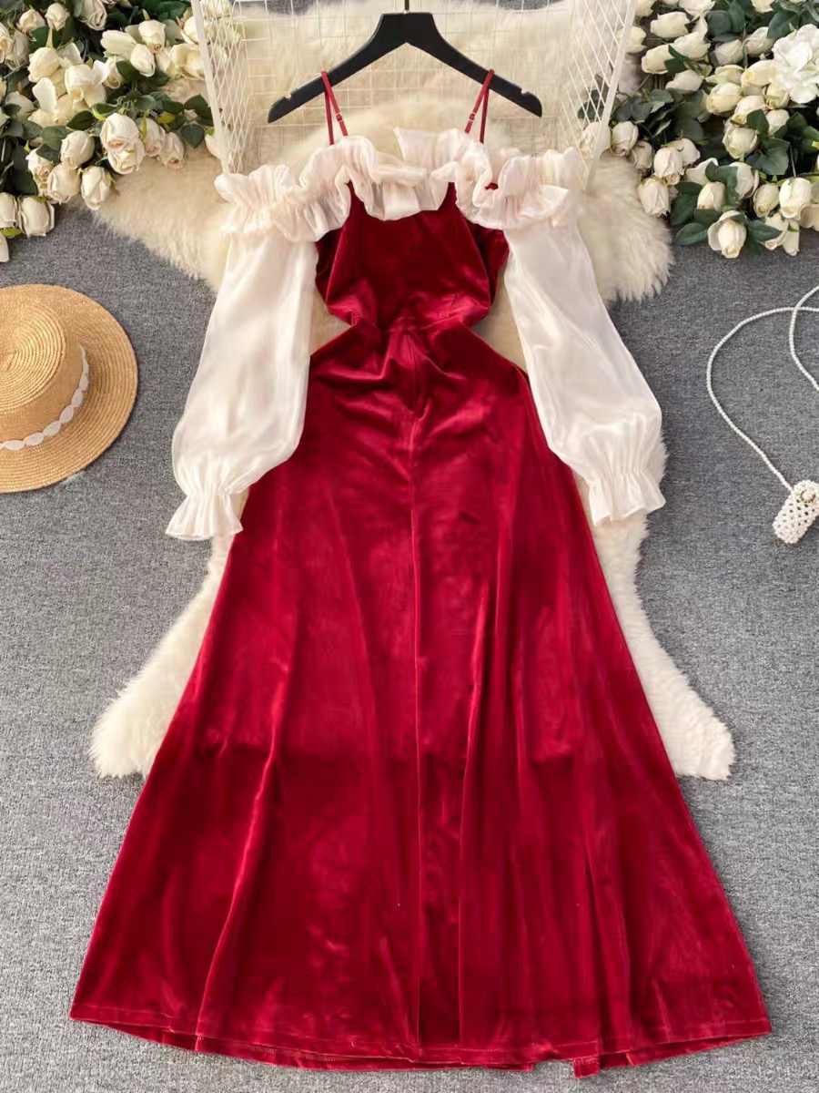 Valencia beauty velvet dress CD611 image