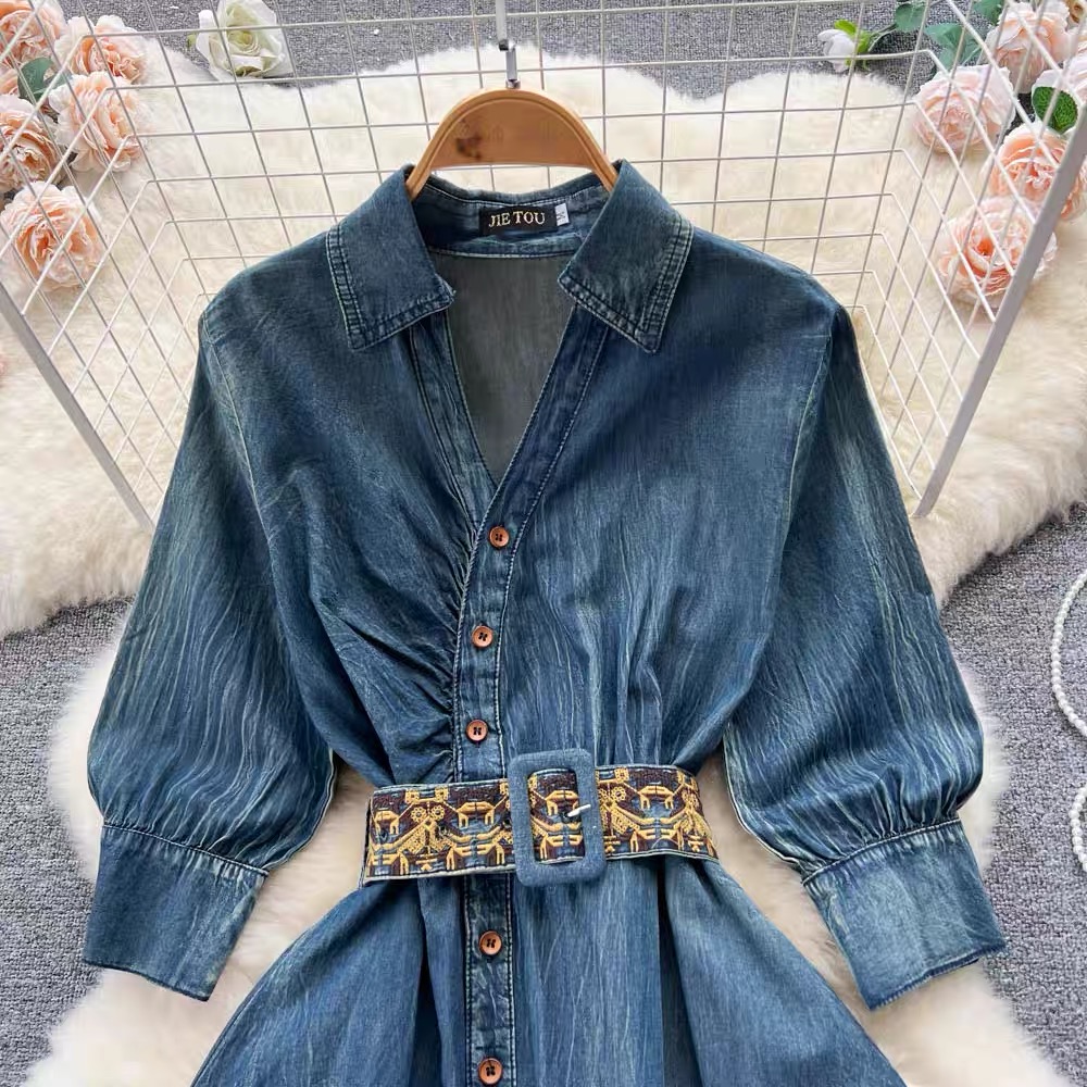 Happy momah denim dress DD7 image
