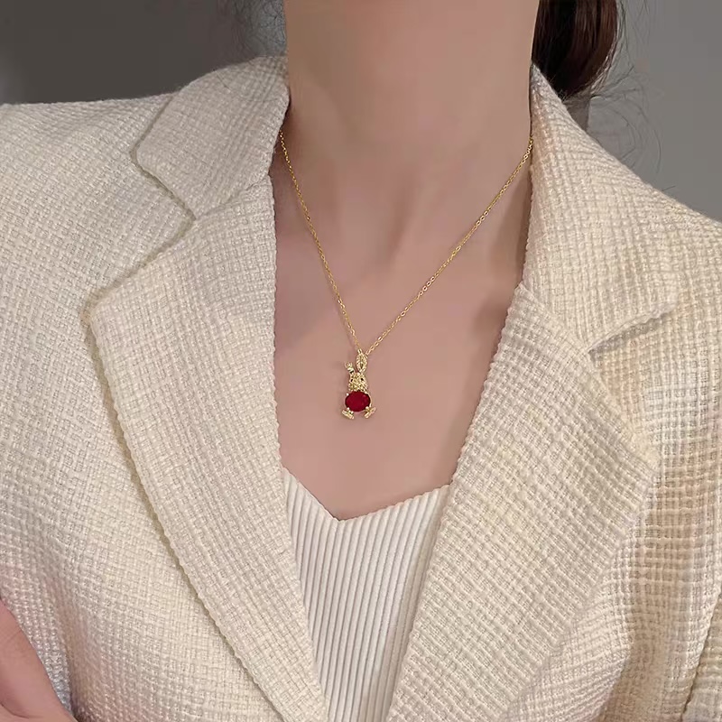 Shinny bunny necklace JW162 image