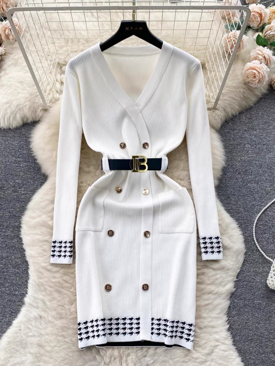 Faye cruise ship knitted dress & belt KBC116 image