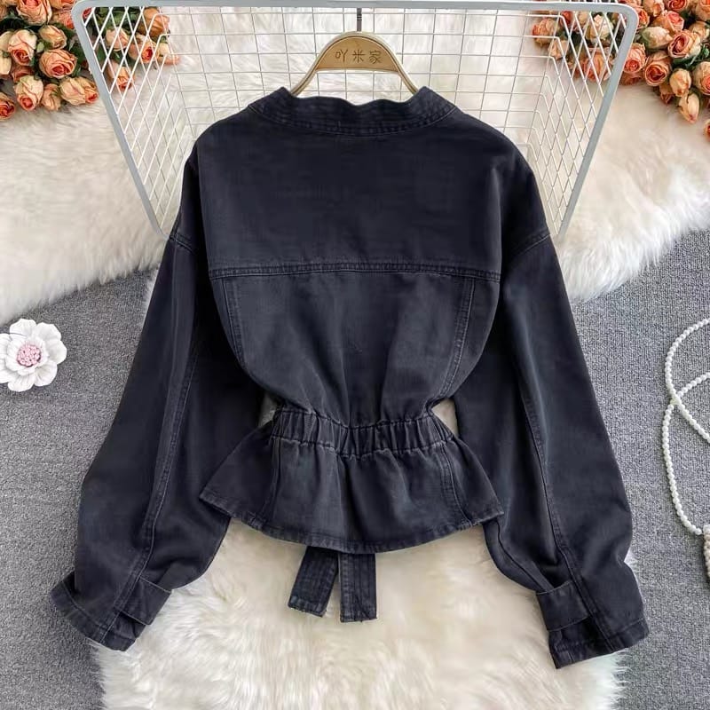 Careless night denim top TZZ848 image