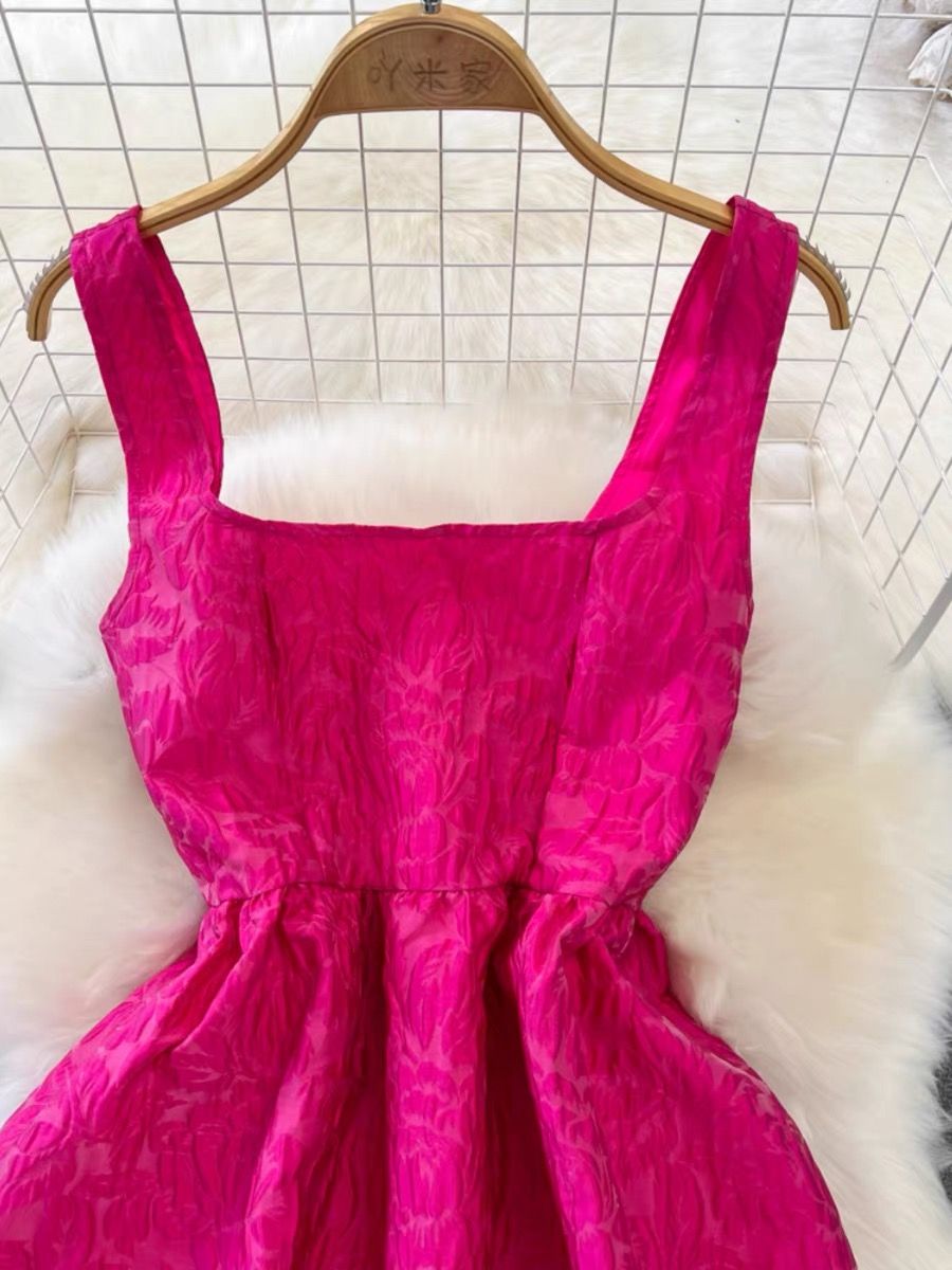 Luxurious shopping brocade dress  EVD101 image