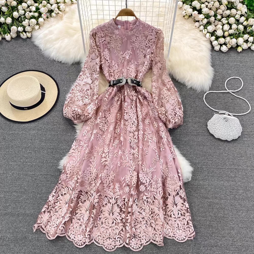 All about business baby lace dress FD104 image