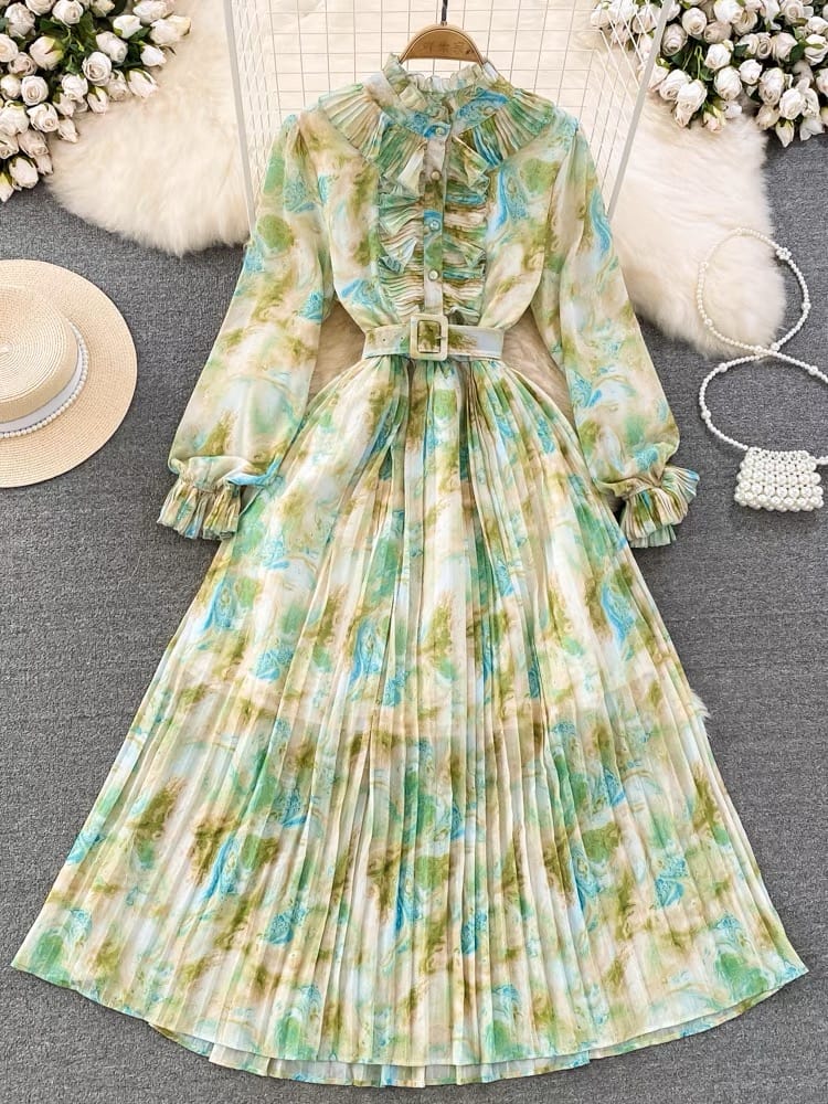 Stay in your circle floral dress CD280 image