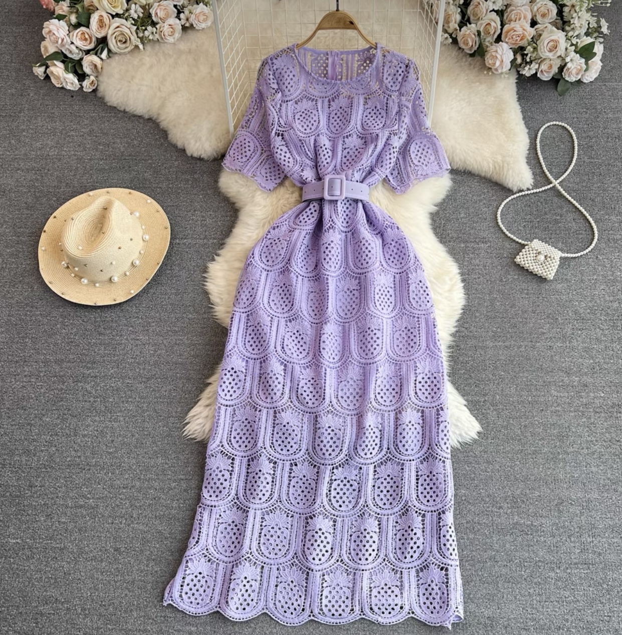 Princess royal lace dress & belt FD164 image