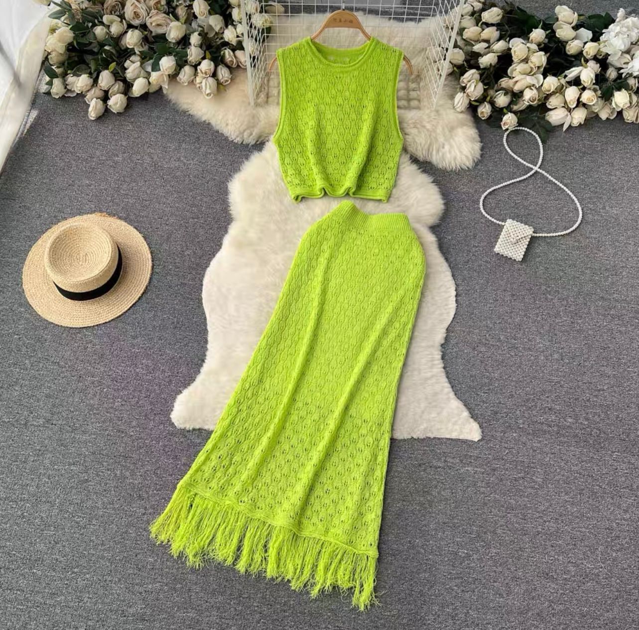 Out here again knit set TPZZ2150 image