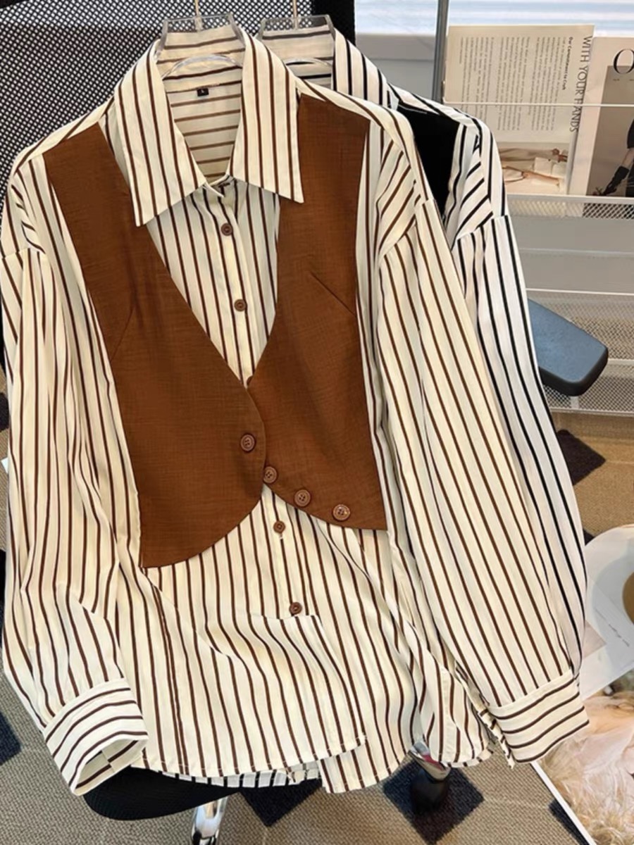 Full babe vip stripes shirt  SDZZ910 image