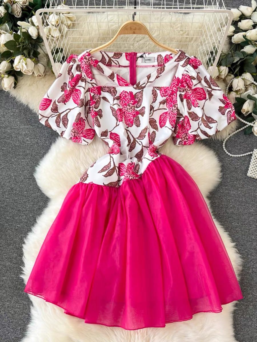 La lady floral Dress EVD142 image